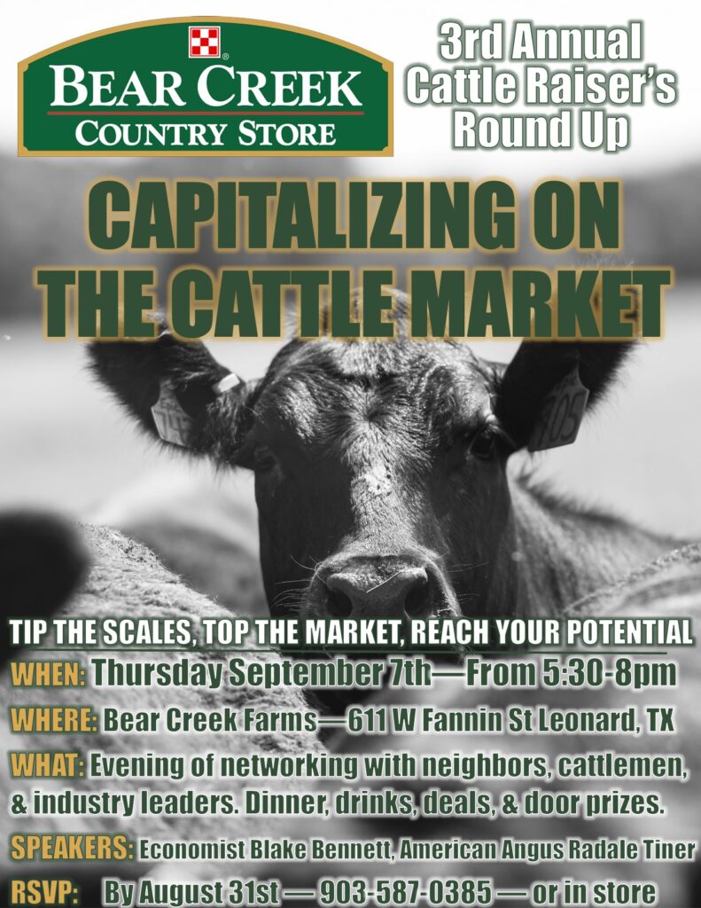 3rd Annual Cattle Raisers Round Up Event Bear Creek Country Store